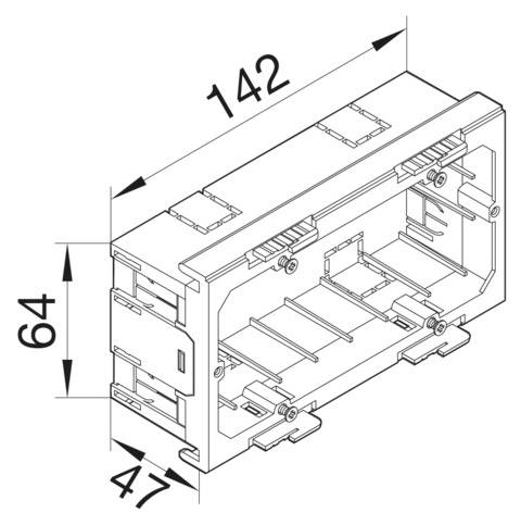 Hager G2860 Einbaudose Geräteeinbaudose 1St.