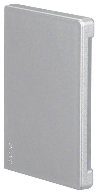 Silbertasche aus Metall mit abgerundeten Kanten, vermutlich zur Aufbewahrung von Karten oder Ausweisen.