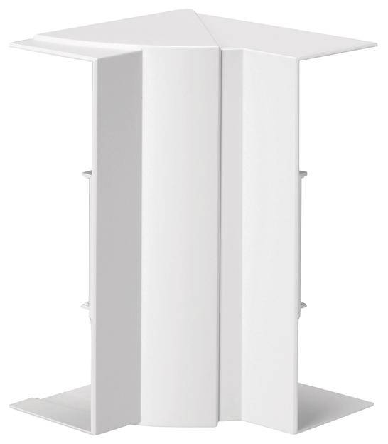 Weißer, moderner, minimalistischer Buchstütze aus Metall, in Form eines stilisierten Pfeils, geeignet für Büro- oder Wohnzimmereinrichtung.