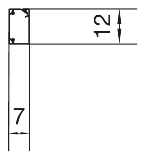 Hager LFR0701209016A Kabelkanal (L x B x H) 20000 x 12 x 7mm 20m Weiß