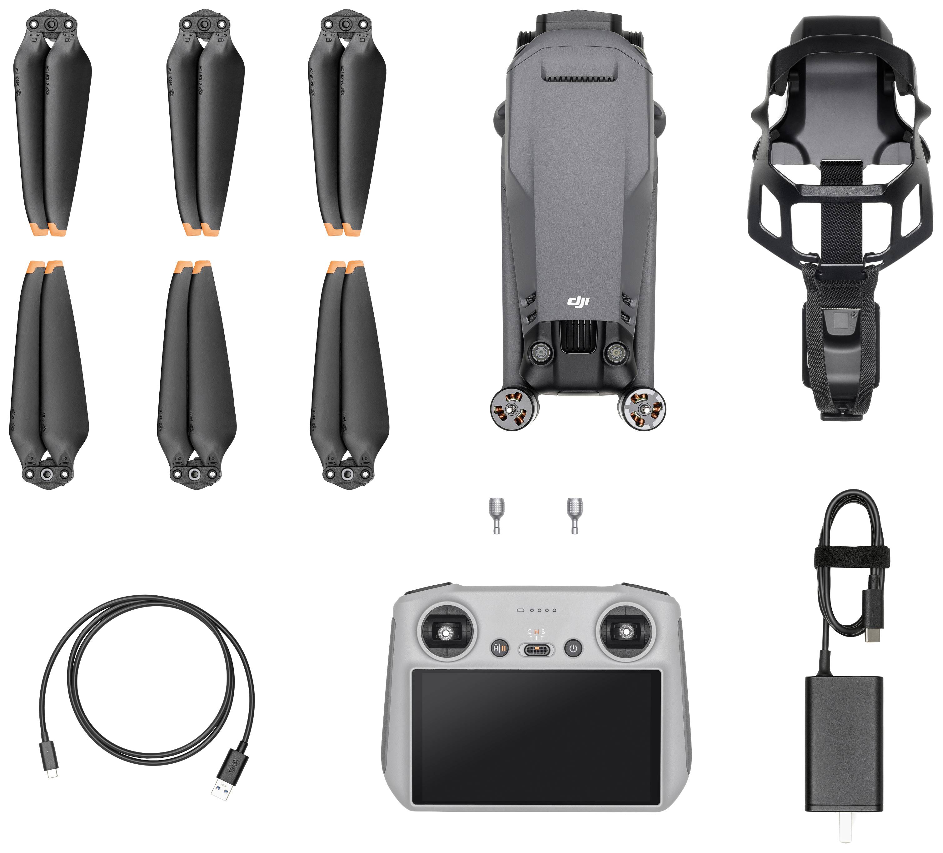 DJI Mavic 3 Pro (DJI RC) Quadrocopter 100% RtR Kameraflug, Profi Hellgrau (matt)