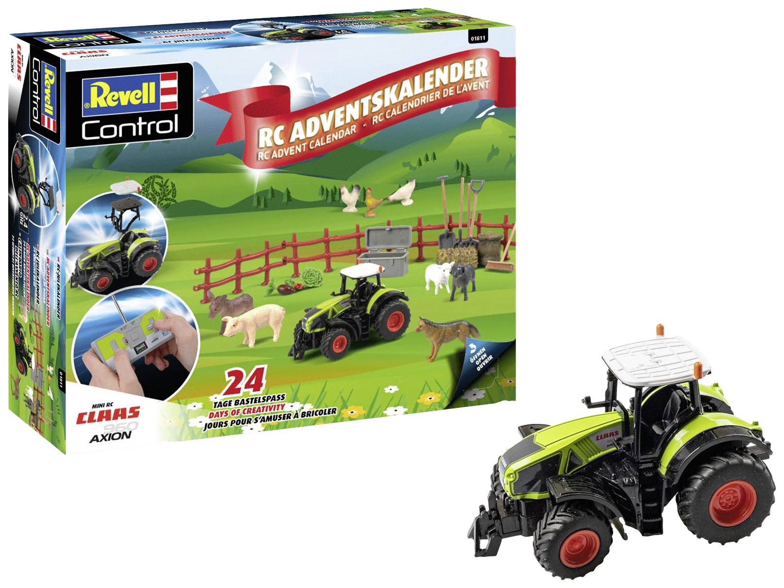 Revell Control RC Class Axion 960 RC-Fahrzeug Adventskalender Altersklasse ab 6 Jahre