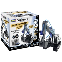 Revell Engineers Adventskalender "Engineers Excavator" Hydraulik-Bagger Technik Adventskalender Altersklasse ab 8 Jahre Revell Engineers Adventskalender "Engineers Excavator" Hydraulik-Bagger Technik Adventskalender Altersklasse ab 8 Jahre