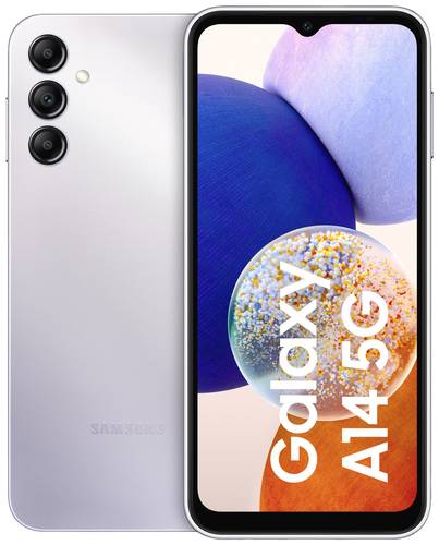 Samsung Galaxy A14 5G Smartphone 64GB 16.8cm (6.6 Zoll) Silber Dual-SIM