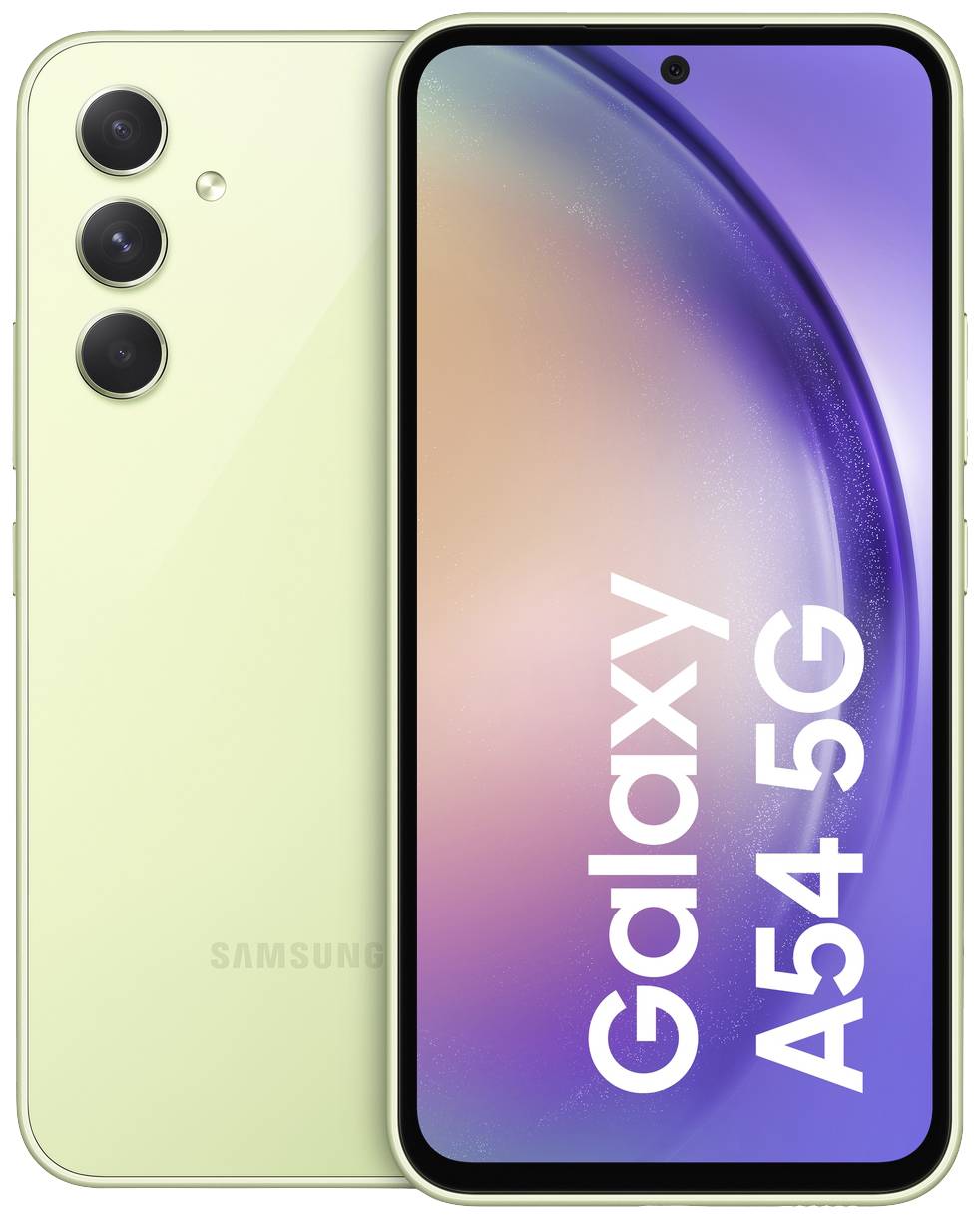 Samsung Galaxy A54 5G 128 GB Lime 16.3 cm (6.4 Zoll) Smartphone