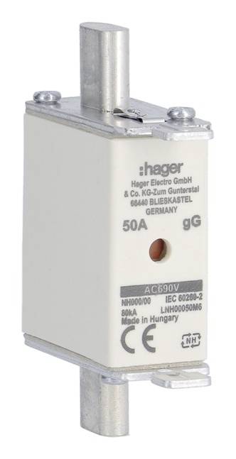 Hager LNH00050M6 NH-Sicherung 50A 3St.