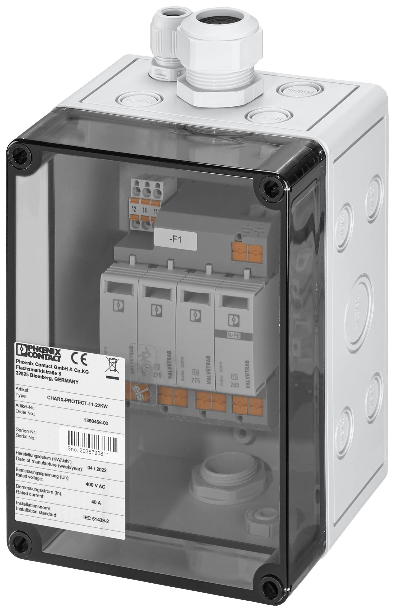 Phoenix Contact 1380466 CHARX-PROTECT-11-22KW Überspannungsableiter 1 St.