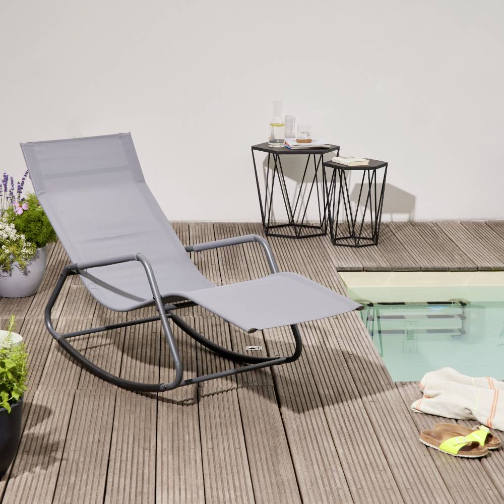 Siena Garden P02078 Aliano Blue Schaukelliege mit Kissen