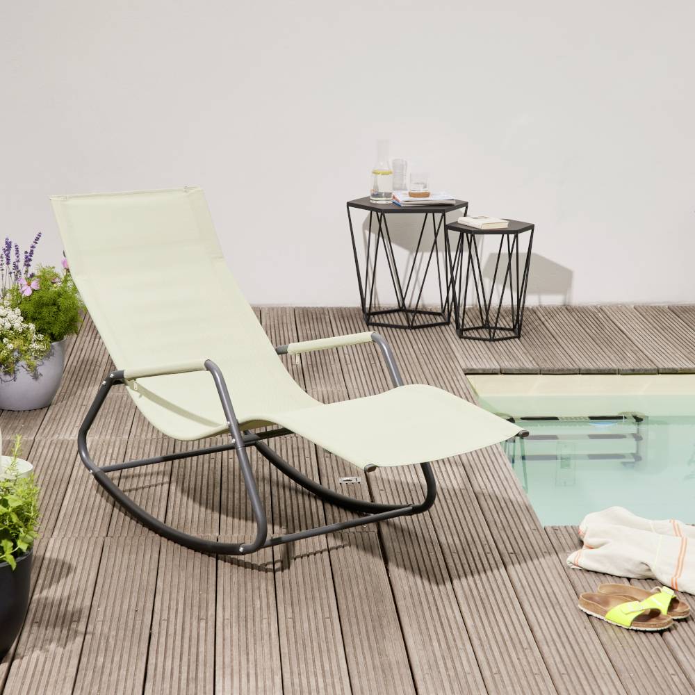 Siena Garden P02081 Aliano Green Schaukelliege mit Kissen