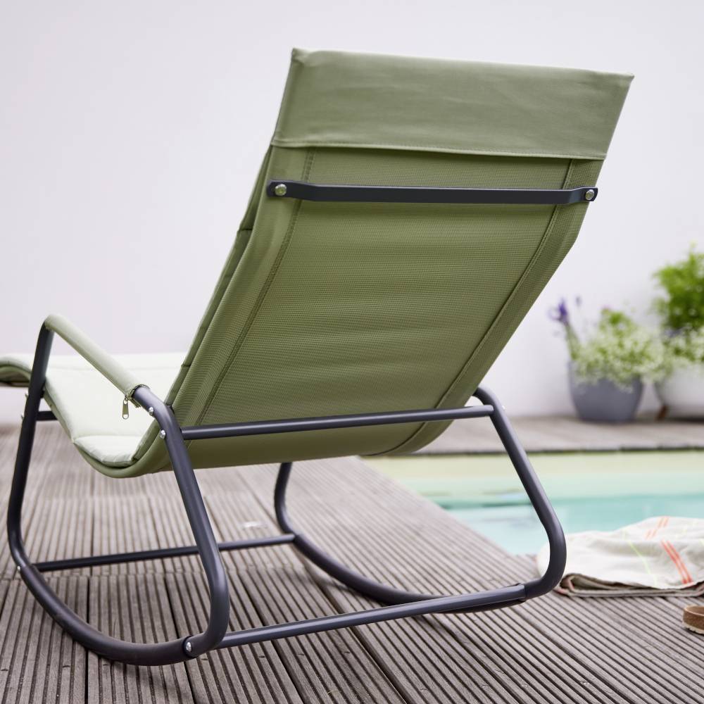 Siena Garden P02081 Aliano Green Schaukelliege mit Kissen