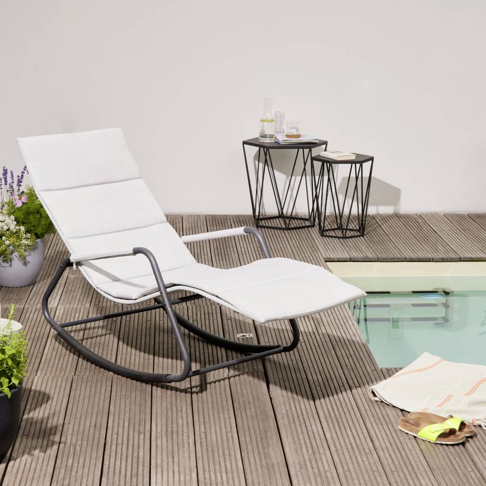 Siena Garden P02080 Aliano Grey Schaukelliege mit Kissen