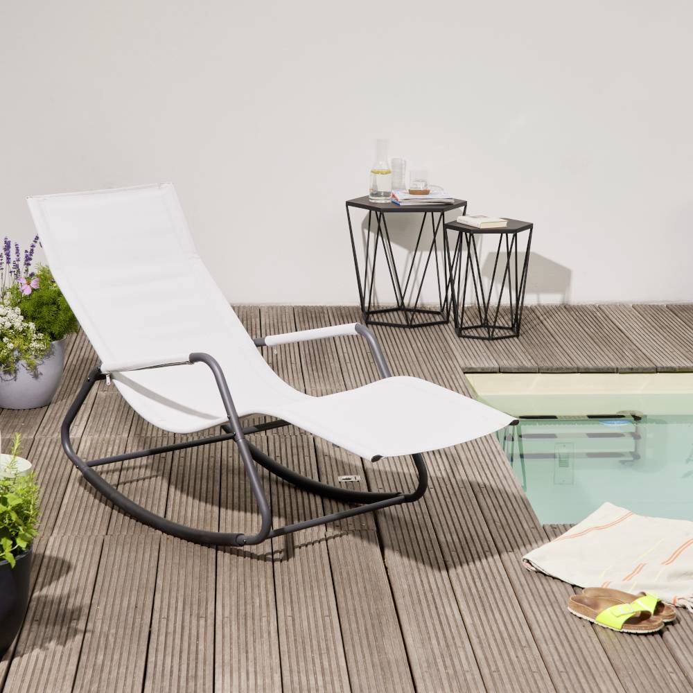 Siena Garden P02080 Aliano Grey Schaukelliege mit Kissen