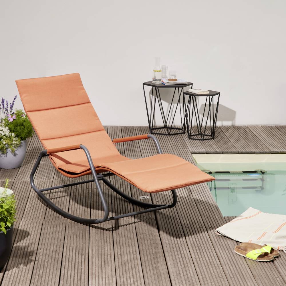 Siena Garden P02079 Aliano Red Schaukelliege mit Kissen