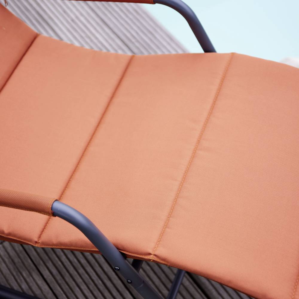 Siena Garden P02079 Aliano Red Schaukelliege mit Kissen