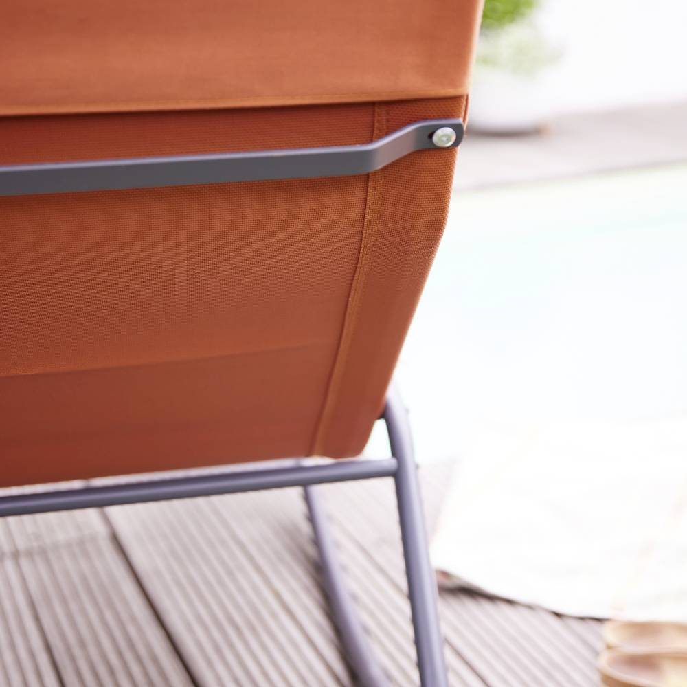 Siena Garden P02079 Aliano Red Schaukelliege mit Kissen