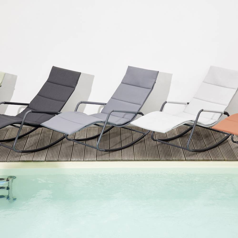 Siena Garden P02079 Aliano Red Schaukelliege mit Kissen