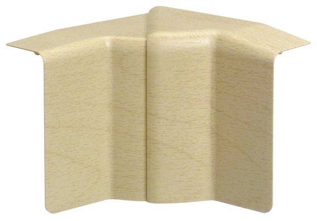 Ein hellbrauner, L-förmiger Holzwinkel, geeignet für den Schutz von Wandecken.