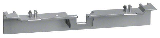 Metallischer Steckverbinder mit vier hervorstehenden Stiften, geeignet zur Befestigung in mechanischen Konstruktionen.