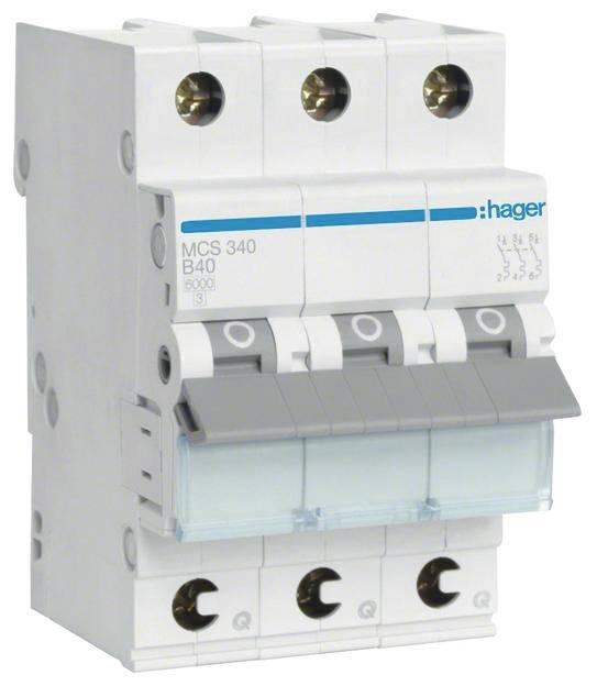 Hager Leitungsschutzschalter 3polig 40 A 400 V