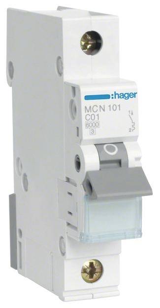 Hager Leitungsschutzschalter 1polig 1 A 400 V