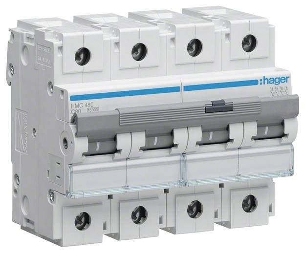 Hager HMC480 Leitungsschutzschalter 4polig 80A 415V