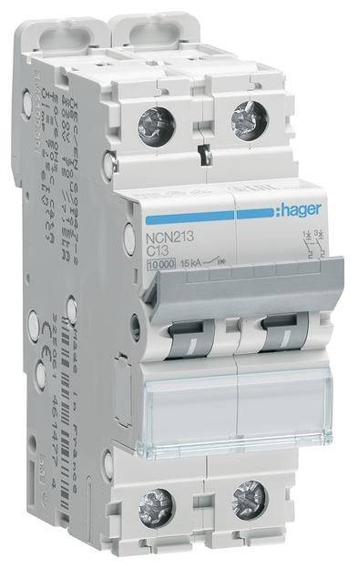 Hager NCN213 Leitungsschutzschalter 2polig 13A 400V