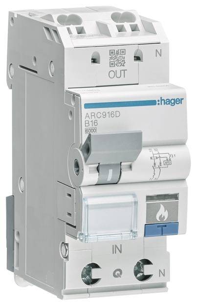 Hager ARC906D Brandschutzschalter 2polig 20A 230V