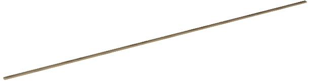 Ein langer, dünner Holzstab, schräg von links unten nach rechts oben verlaufend, mit glatter Oberfläche.