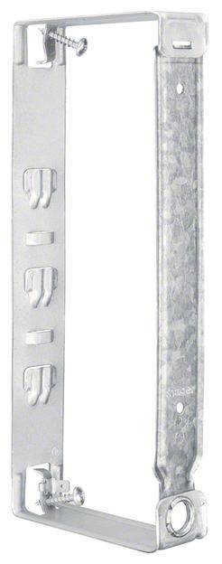 Metallrahmen mit Beschriftung 'SIEM' an Seitenkanten, zwei Schrauben zur Befestigung.