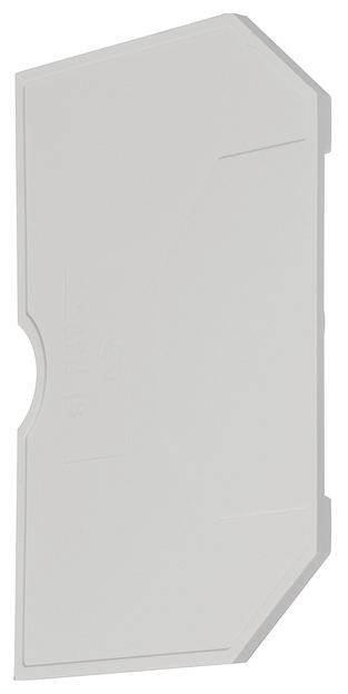 Kunststoffcover für Diehl Zähler, transparent, rechteckig, mit abgerundeten Ecken und Eingriffsausnehmung.
