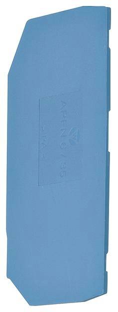 Blaues Kunststoffteil, stark abgenutzte Oberfläche, mit geprägter Aufschrift 'AIFENB 785'.