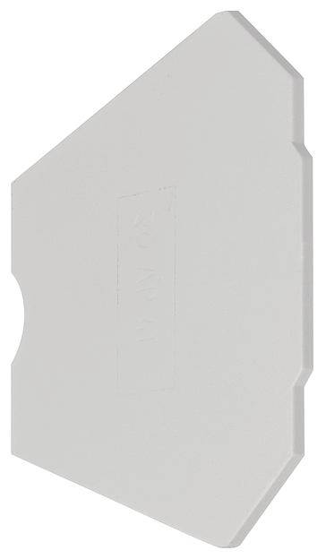 Ein grauer Kunststoffspachtel mit ergonomischer Form und glatter Oberfläche.