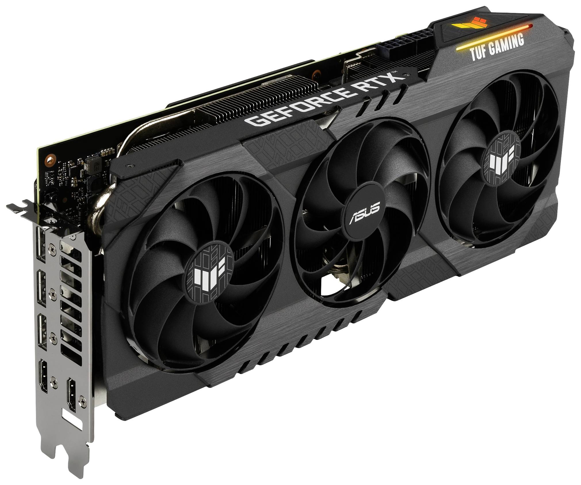 Asus Grafikkarte Nvidia GeForce RTX 3070 Ti Overclocked 8GB GDDR6X-RAM HDMI®, DisplayPort NVIDIA G-Sync, RGB Beleuchtung