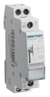 Hager Stromstoß-Schalter Hutschiene EPN524 2 Schließer 24 V/AC, 12 V/DC 16A 1St.