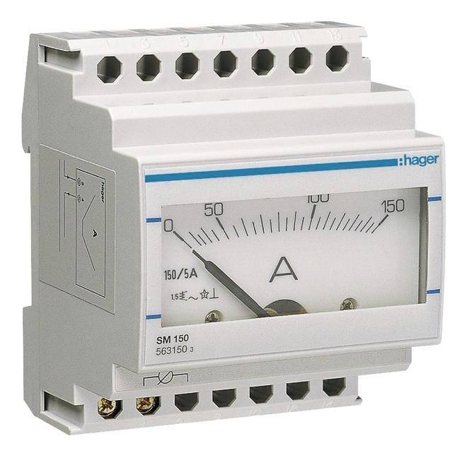 Hager Analoges Hutschienenmessgerät