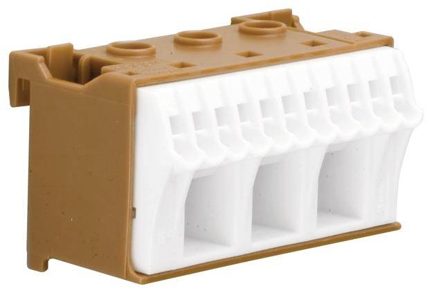 Hager KN14P Klemme flexibel: - starr: - 1 St. Braun