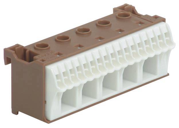 Hager Klemme flexibel: - starr: - 1 St. Braun