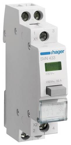 Image of Hager Druckschalter Grün 16A 230V SVN433