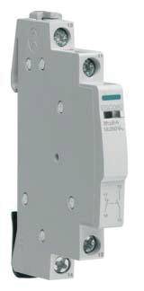 Ein graues elektrisches Relais mit mehreren Anschlussklemmen und einem weißen Hebel an der Seite, das zur Signalübertragung dient.