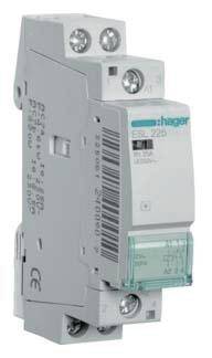 Ein elektrischer Schalter von Hager mit Modellbezeichnung 'EH212'. Hauptmerkmale: zweipolig, CE-Kennzeichnung, für DIN-Schienenmontage.