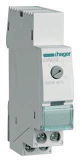 Hager EVN012 Hutschienen Dimmer Geeignet für Leuchtmittel: LED-Lampe, Glühlampe, Halogenlampe Grau