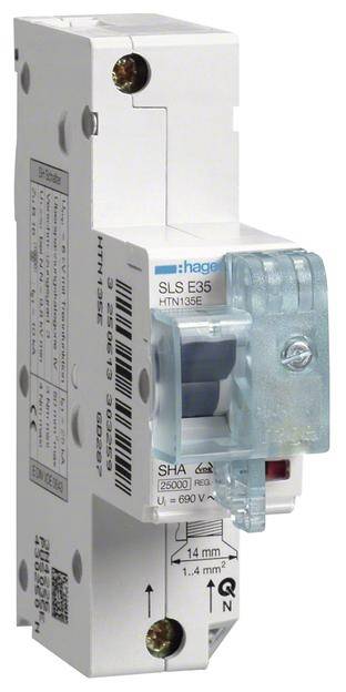 Hager Hauptleitungsschutzschalter 1polig 35 A 400 V