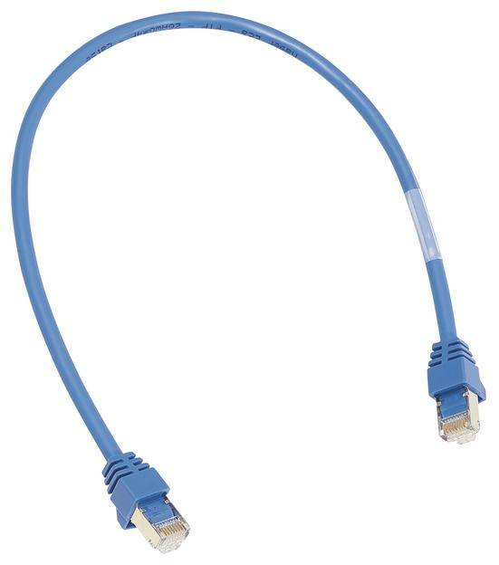 Hager ZZ45WAN040 RJ45 Netzwerkkabel, Patchkabel 0.40 m Blau 1 St.