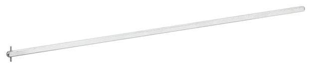 Ein langer, dünner Metallstab, der horizontal angebracht ist.