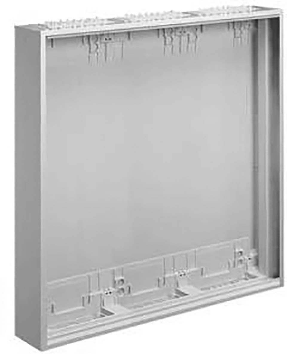 Metallischer Kasten mit rechteckiger Form, ohne sichtbare Öffnungen oder Bedienelemente.