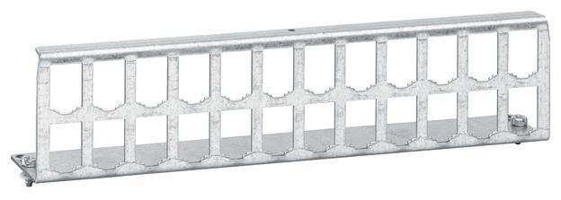 Metallgitter in rechteckiger Form, vermutlich als Lüftungsgitter oder Schutzabdeckung verwendet.