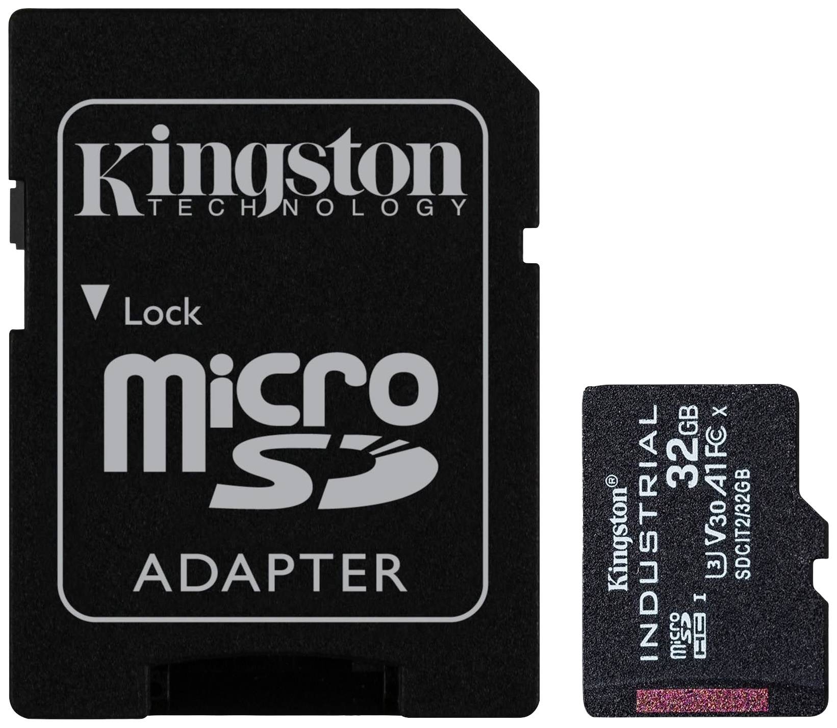 Kingston Industrial miniSDHC-Karte 32 GB Class 10 UHS-I inkl. SD-Adapter