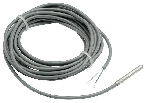 Eine graue Kabelrolle mit gespleißtem Ende, geeignet für elektrische Verbindungen.