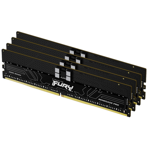 Kingston FURY Renegade Pro PC-Arbeitsspeicher Kit DDR5 128GB 4 x 32GB ECC 4800MHz 288pin DIMM CL36 KF548R36RBK4-128