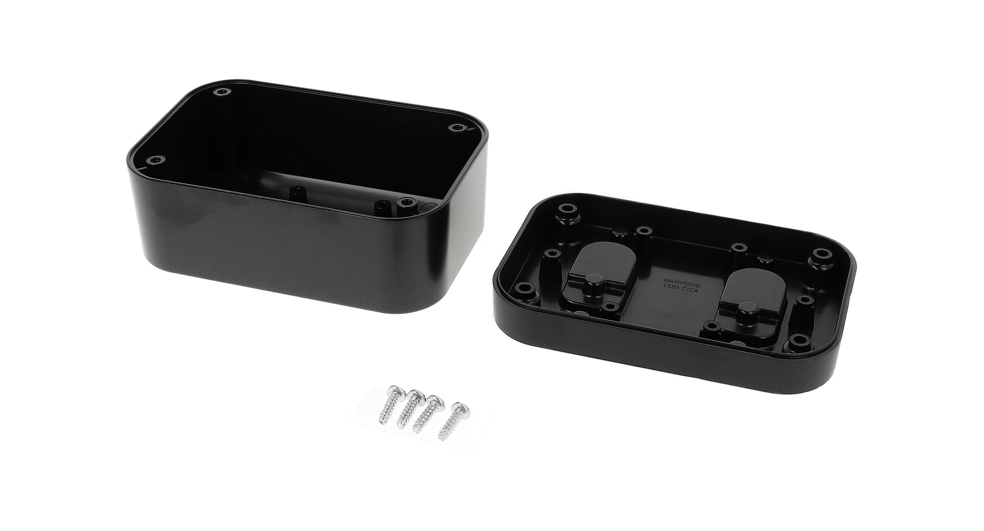 Hammond Electronics 1556CABK Universal-Gehäuse 120 x 80 x 60 ABS Kunststoff flammhemmend Schwarz 1St.